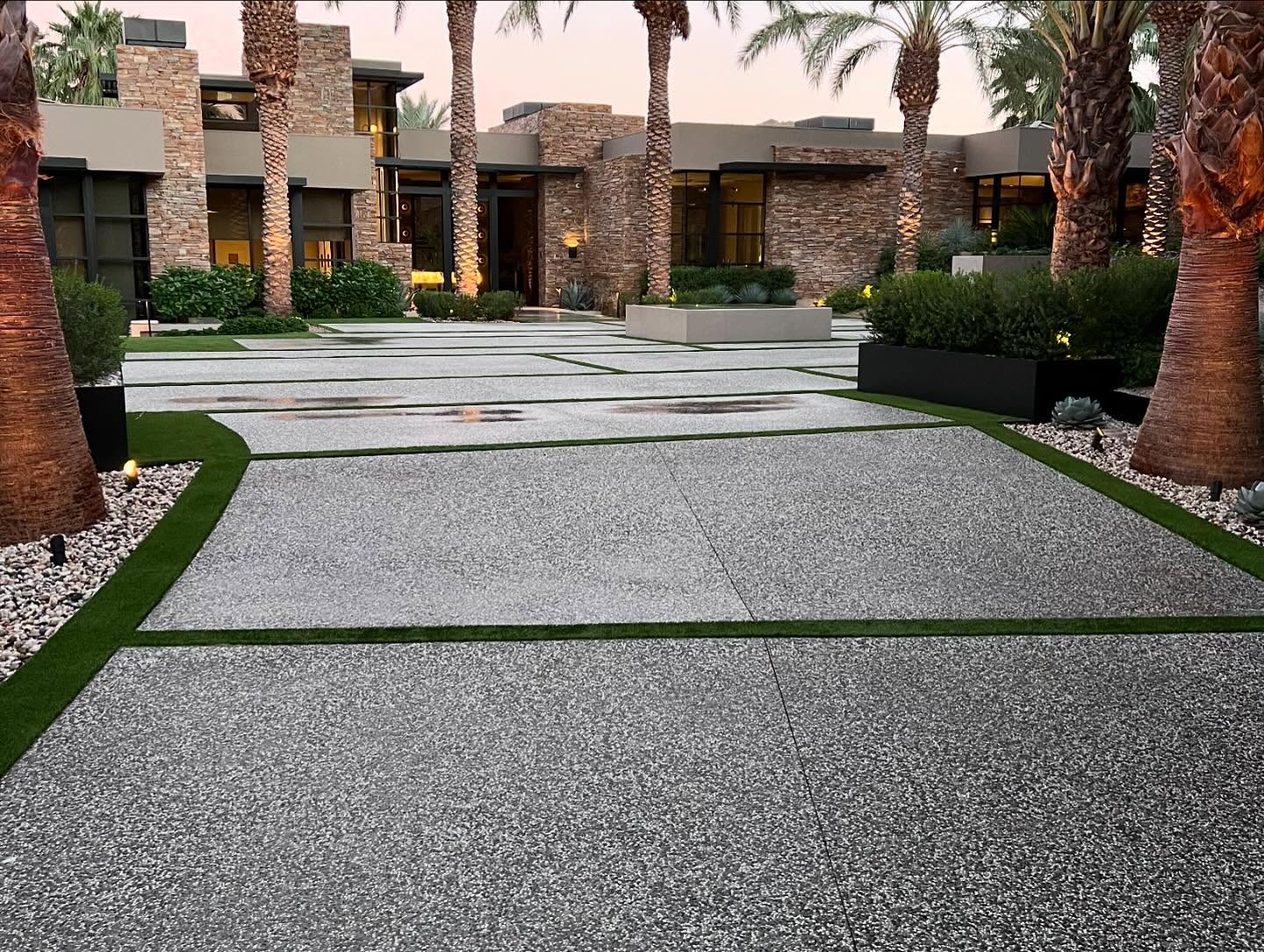 Oak Hills artificial grass Front Yard & Driveway Strips in Coachella Valley CA Oak Hills Artificial Grass, Inland Empire Artificial Turf Cleaning