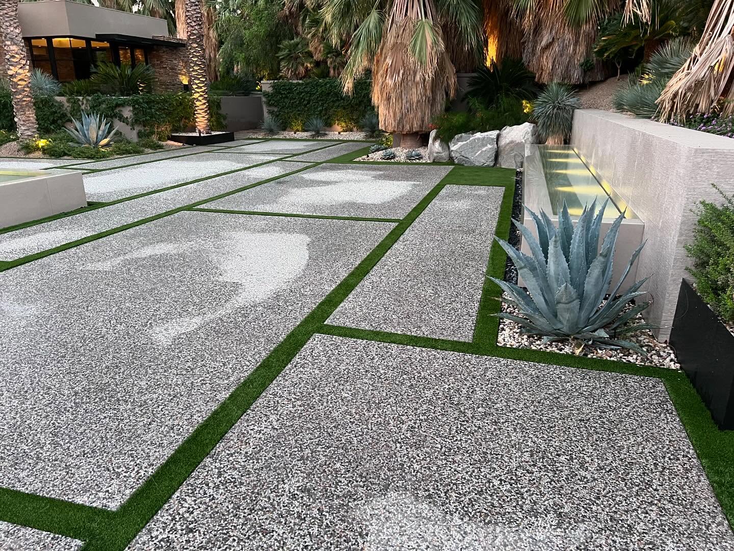 Oak Hills artificial grass Front Yard & Driveway Strips in Coachella Valley CA, Oak Hills Artificial Grass, Inland Empire Artificial Turf Cleaning